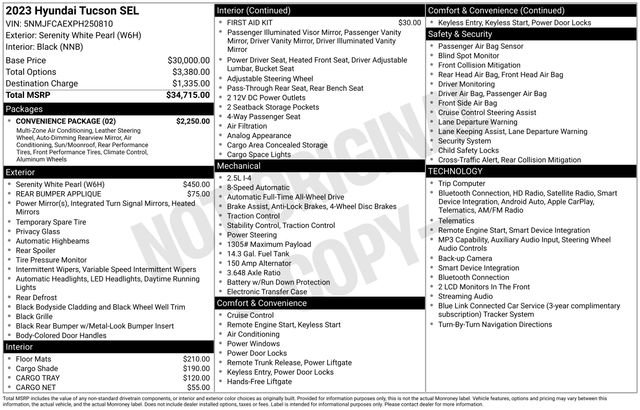 Used 2023 Hyundai Tucson SEL w/ Convenience Package image 10