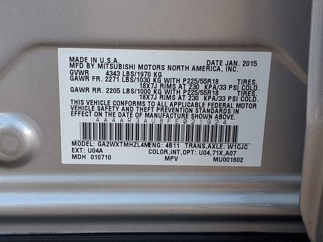 Used 2015 Mitsubishi Outlander Sport ES image 9