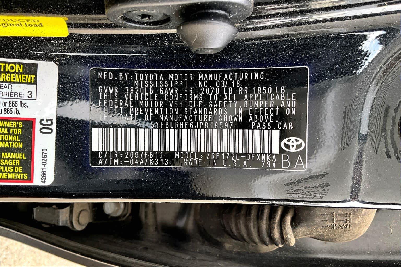 Used 2018 Toyota Corolla LE FWD image 35