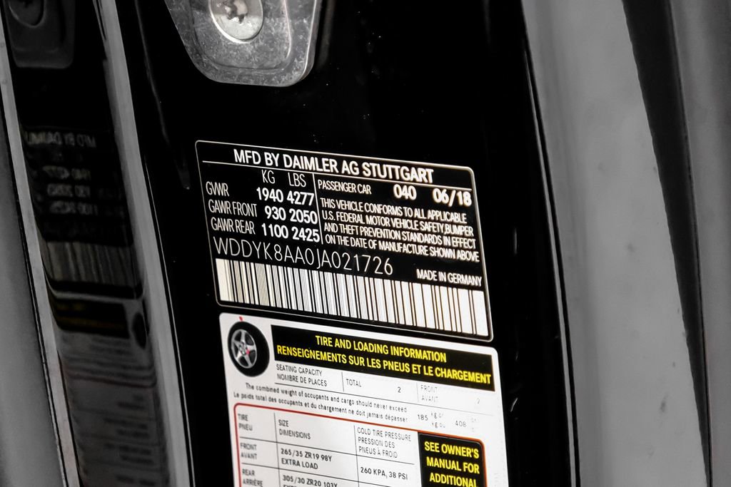 Used 2018 Mercedes-Benz AMG GT C w/ AMG Interior Night Package image 50
