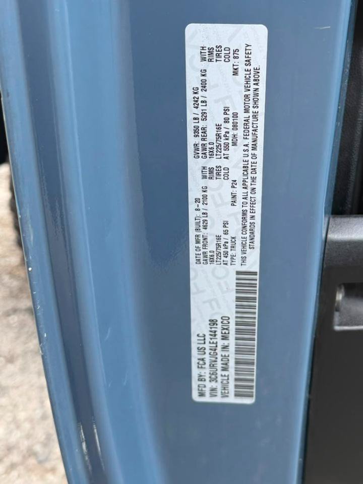 Used 2020 RAM ProMaster 3500 FWD image 29