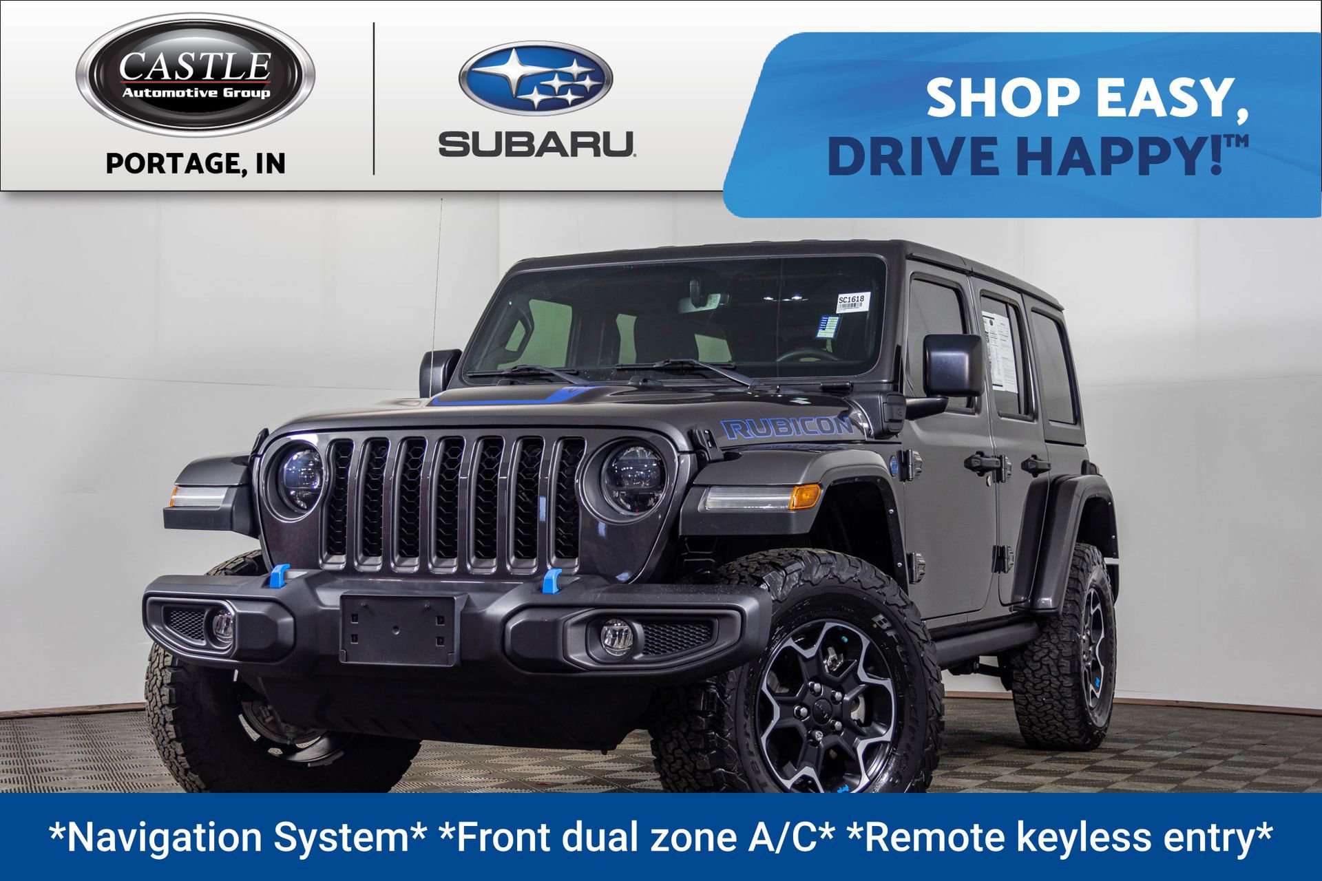 Used 2023 Jeep Wrangler Unlimited Rubicon 4xe w/ Cold Weather Group image 1