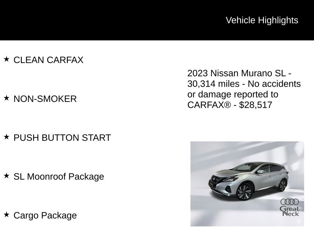 Used 2023 Nissan Murano SL w/ SL Moonroof Package image 9