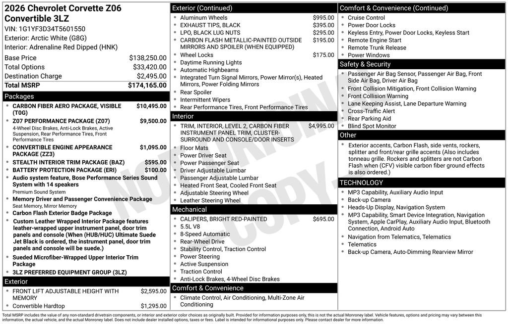 Used 2026 Chevrolet Corvette Z06 RWD image 4