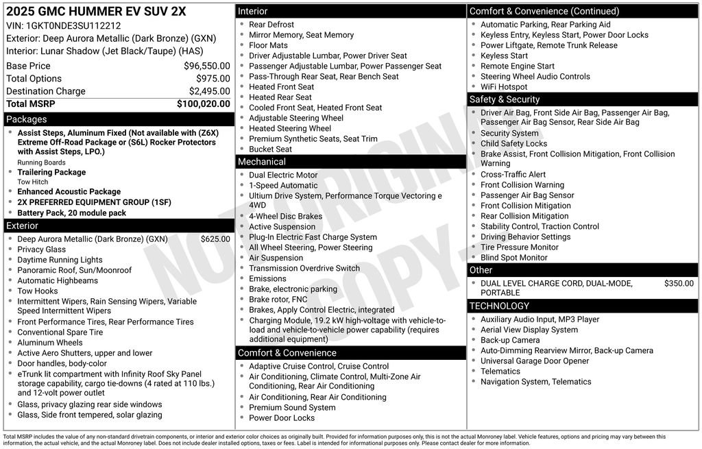 New 2025 GMC Hummer EV 2X AWD/4WD image 4