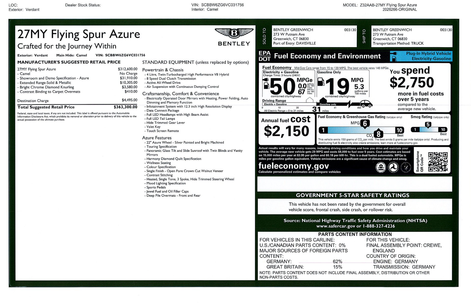 New 2027 Bentley Flying Spur AWD/4WD image 31