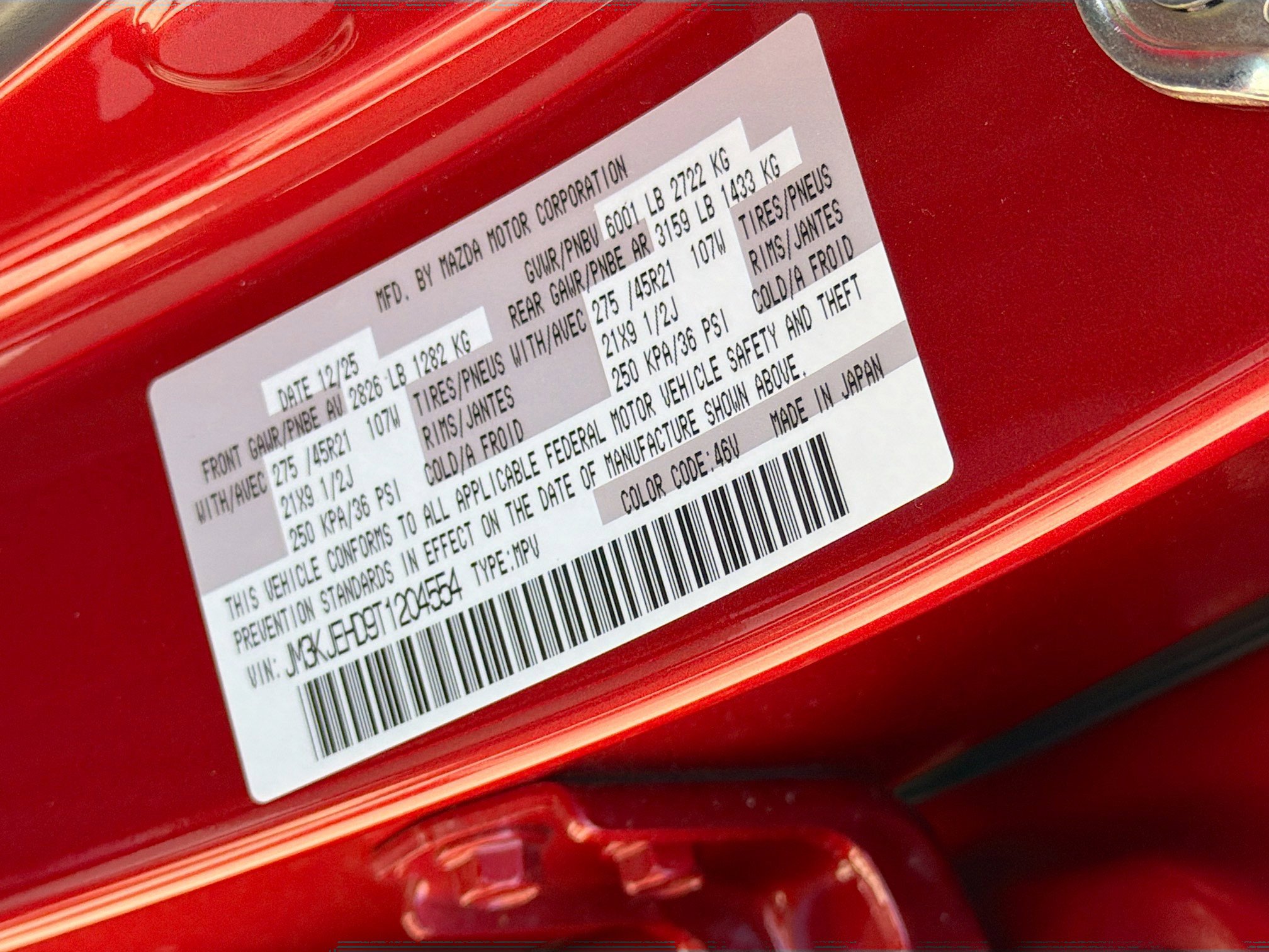 New 2026 MAZDA CX-70 3.3 Turbo w/ Premium Plus Pkg image 43