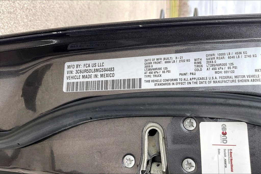 Used 2021 RAM 2500 Lone Star w/ Level 1 Equipment Group w/2_Y image 16