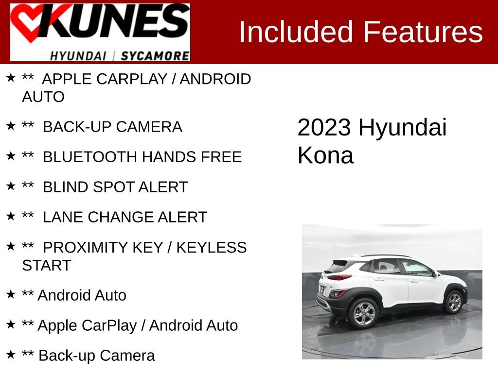 Used 2023 Hyundai Kona SEL image 2