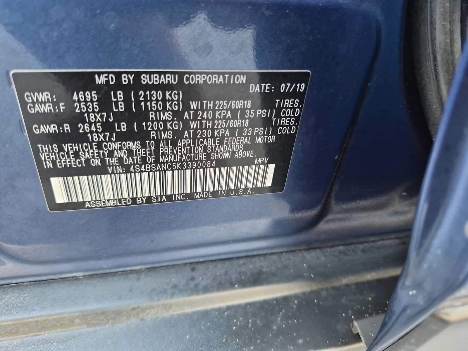 Used 2019 Subaru Outback 2.5i Limited w/ Popular Package #2 AWD/4WD image 35