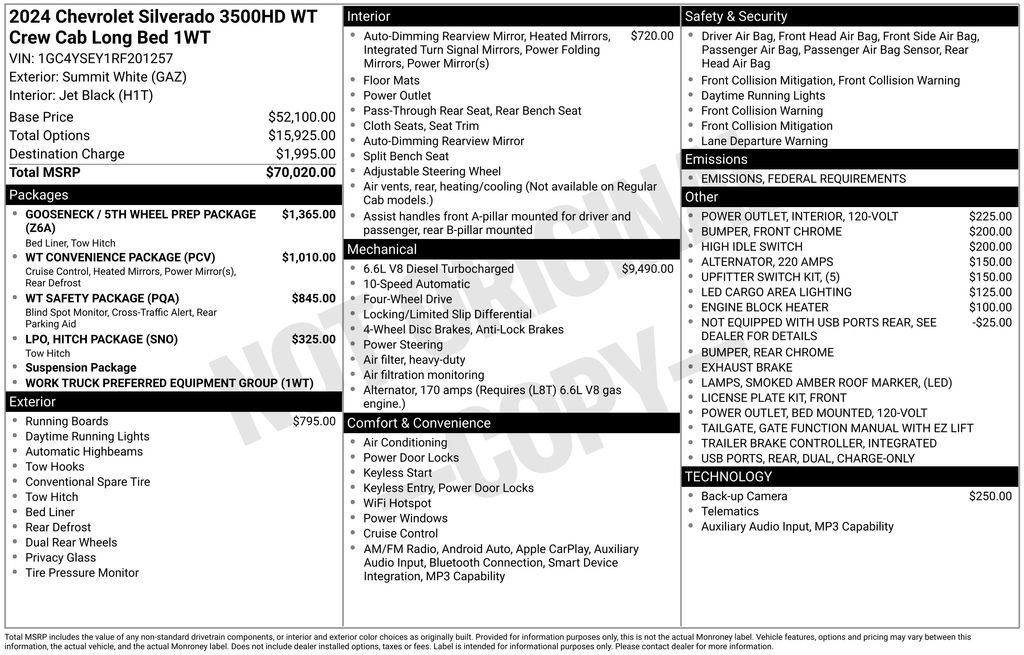 Used 2024 Chevrolet Silverado 3500 W/T image 18