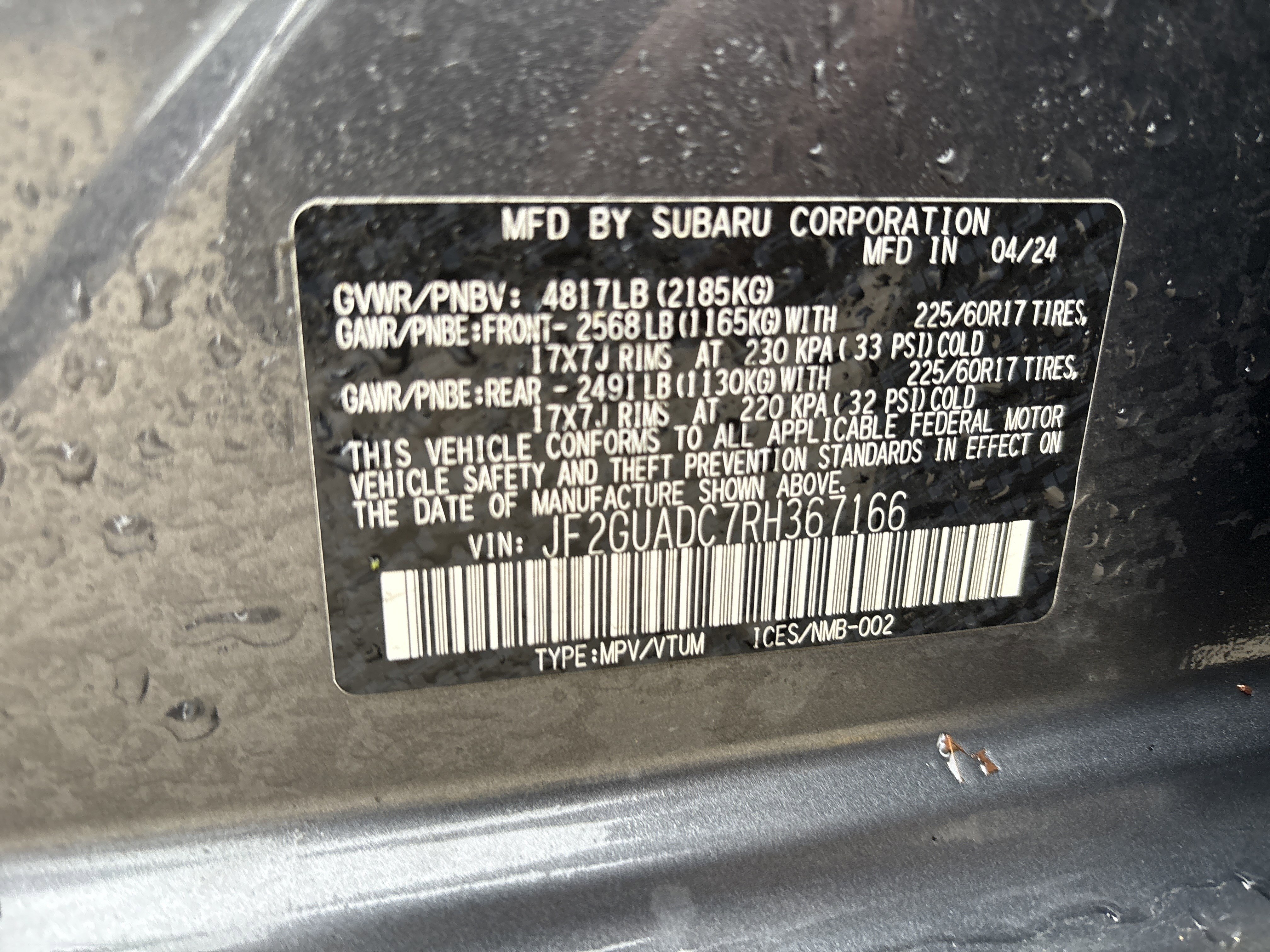 Used 2024 Subaru Crosstrek 2.0i Premium image 34