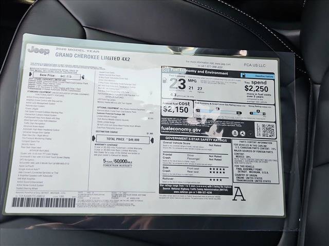 New 2026 Jeep Grand Cherokee Limited w/ Limited Altitude Package RWD image 18