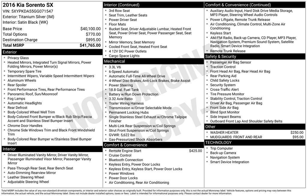 Used 2016 Kia Sorento SX image 21