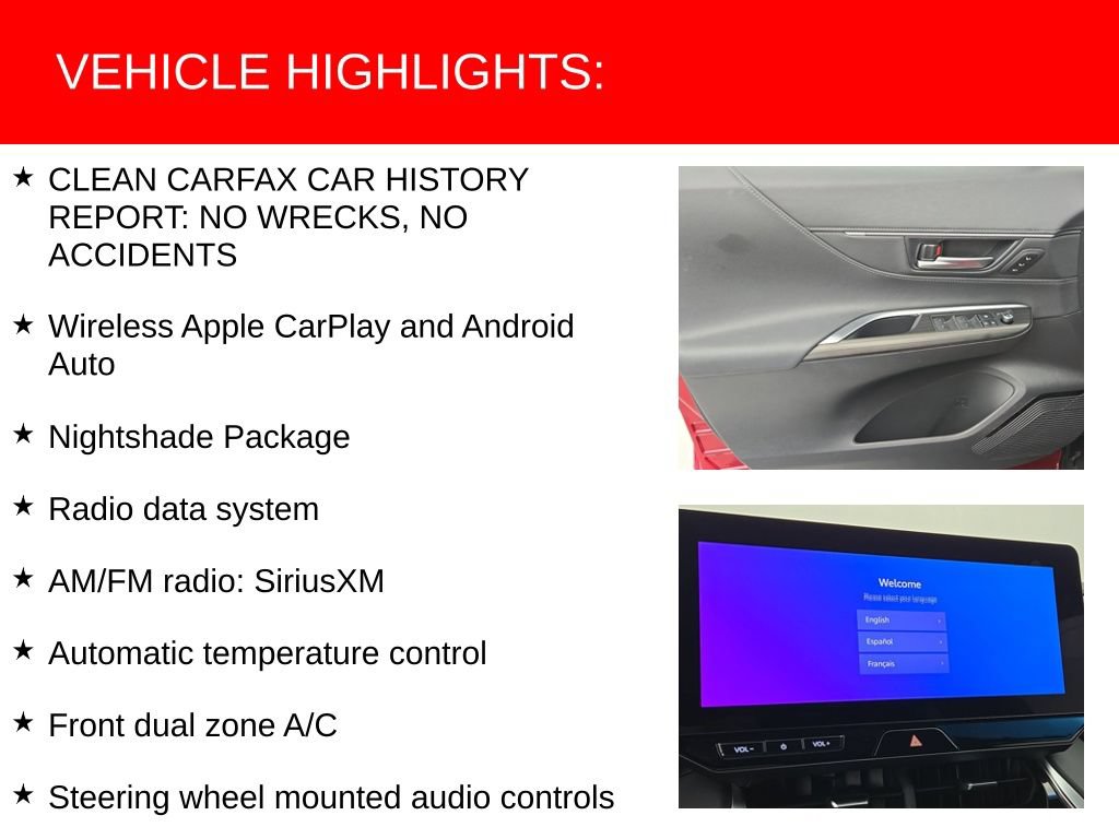Certified 2024 Toyota Venza Nightshade AWD/4WD image 18
