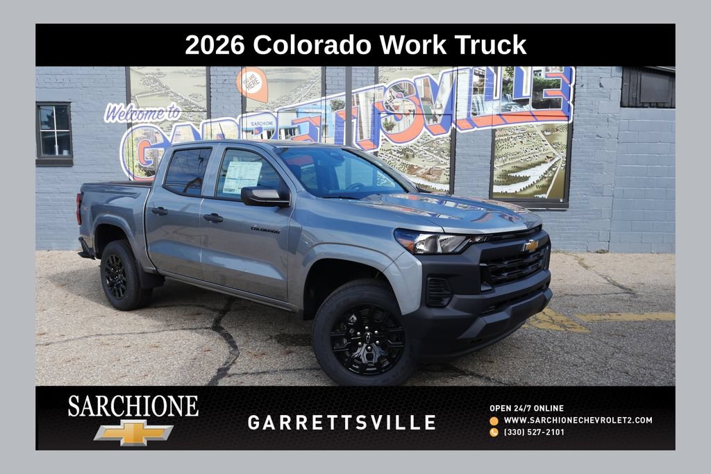 New 2026 Chevrolet Colorado W/T w/ WT Custom Package AWD/4WD image 1