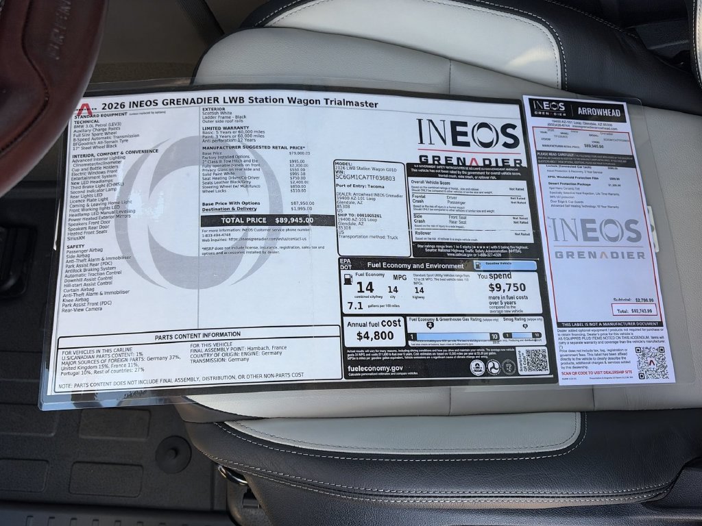 New 2026 INEOS Grenadier Station Wagon AWD/4WD image 25