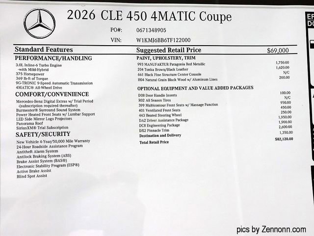 New 2026 Mercedes-Benz CLE 450 4MATIC Coupe image 26