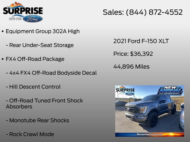 Used 2021 Ford F150 XLT w/ Equipment Group 302A High AWD/4WD image 16
