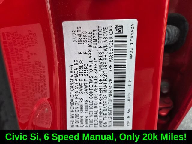 Used 2022 Honda Civic Si image 19