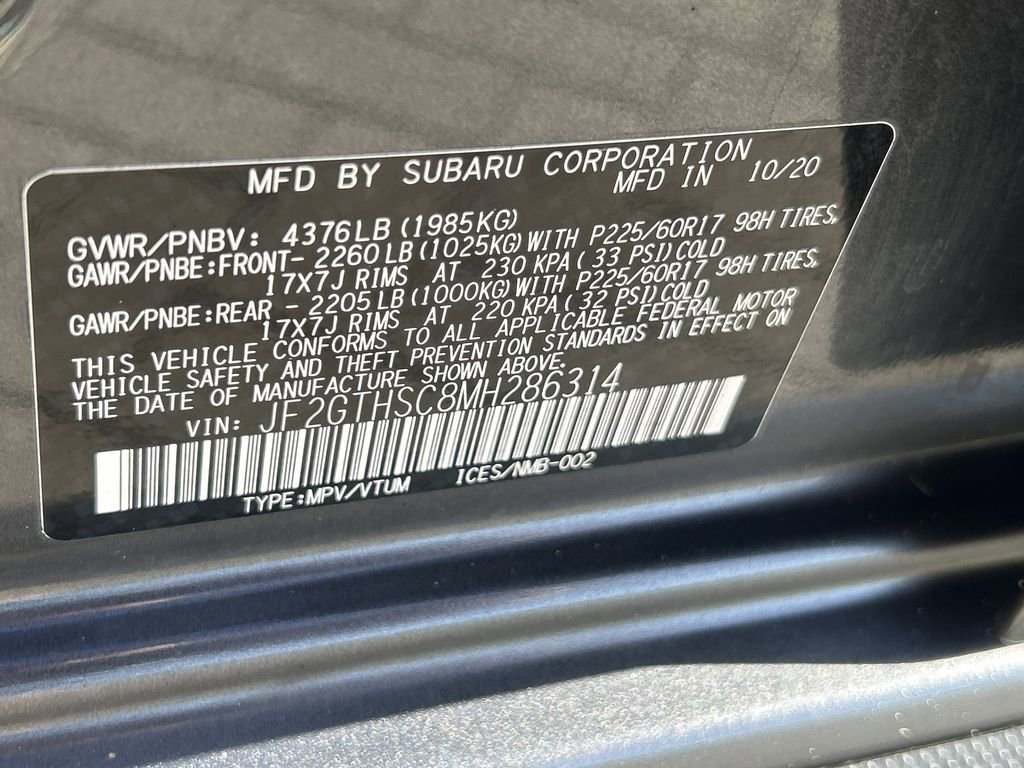 Certified 2021 Subaru Crosstrek 2.5i Sport w/ Moonroof Package image 30