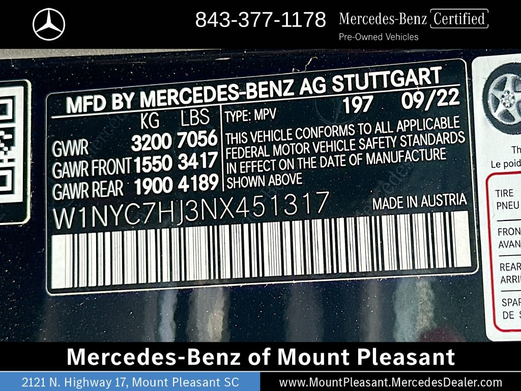Certified 2022 Mercedes-Benz G 63 AMG 4MATIC image 33