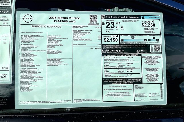 New 2026 Nissan Murano Platinum image 13