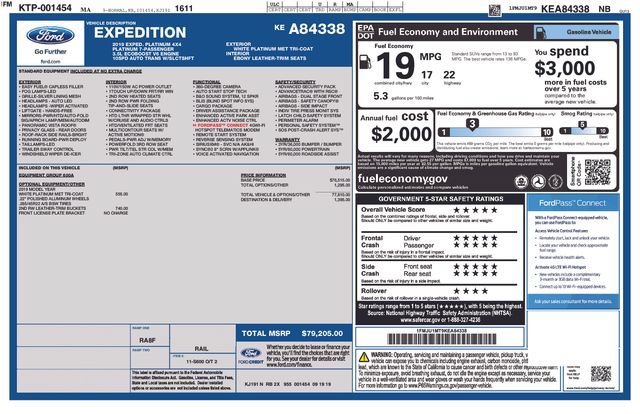 Used 2019 Ford Expedition Platinum AWD/4WD image 4