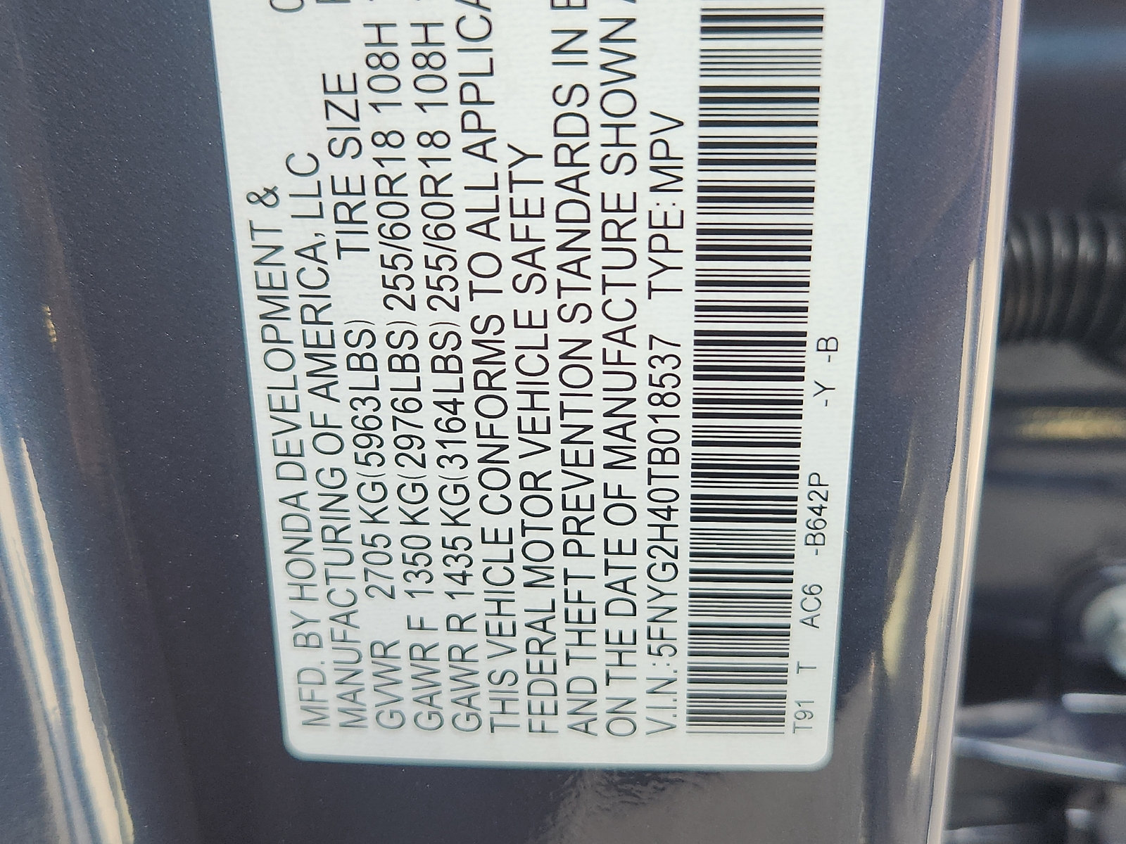 New 2026 Honda Pilot EX-L image 19