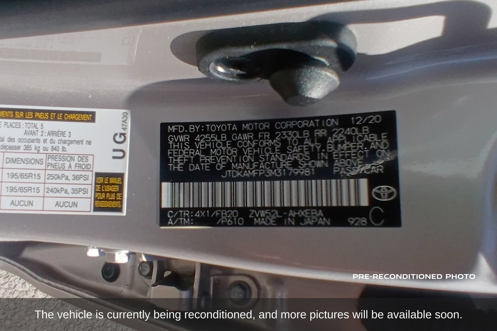 Used 2021 Toyota Prius Prime LE FWD image 19