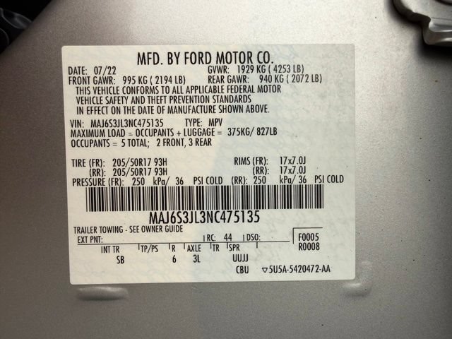 Used 2022 Ford EcoSport SES w/ Interior Protection Package AWD/4WD image 50