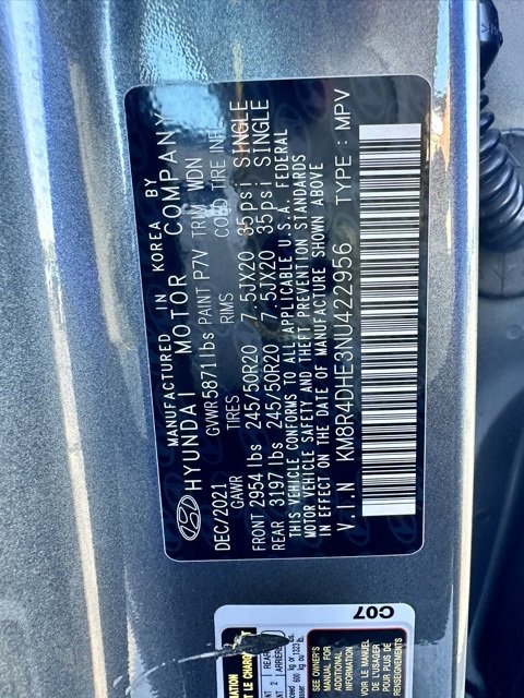 Used 2022 Hyundai Palisade SEL w/ 8P Bench Seat Package image 39