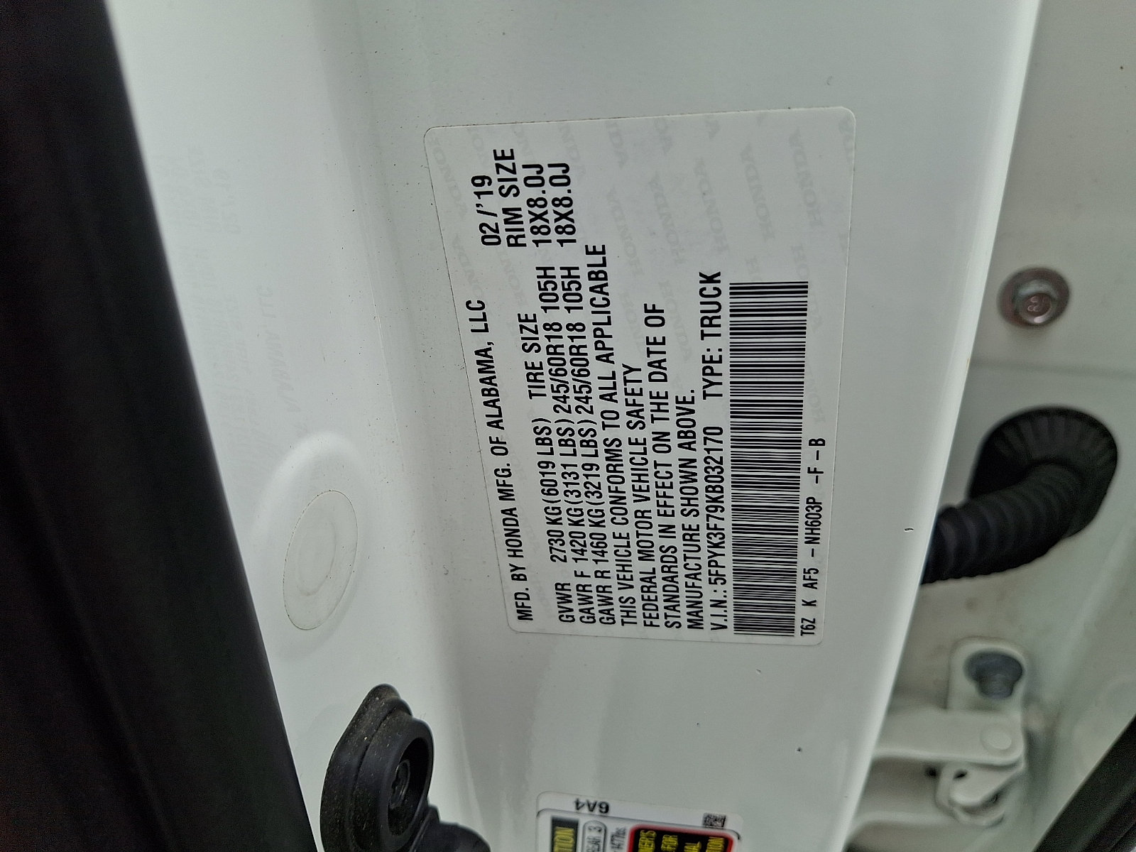 Used 2019 Honda Ridgeline RTL-E image 27