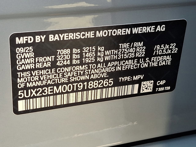 New 2026 BMW X7 xDrive40i w/ M Sport Package image 18