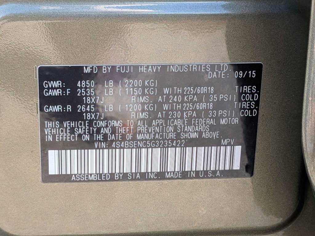 Used 2016 Subaru Outback 3.6R Limited AWD/4WD image 28