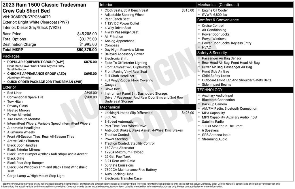 Used 2023 RAM 1500 Tradesman w/ Popular Equipment Group AWD/4WD image 38