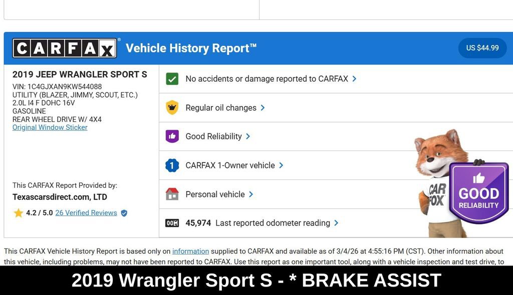 Used 2019 Jeep Wrangler Sport S image 9