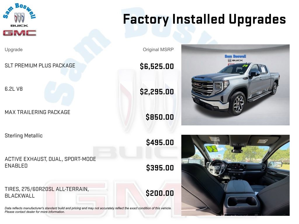 Used 2024 GMC Sierra 1500 SLT w/ SLT Premium Plus Package AWD/4WD image 3