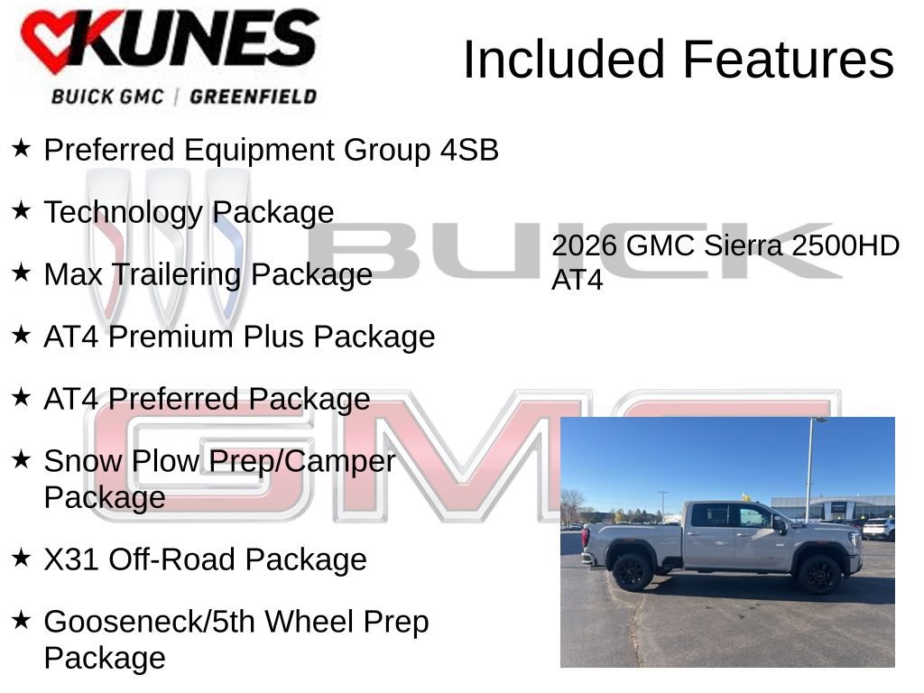 New 2026 GMC Sierra 2500 AT4 w/ AT4 Premium Plus Package image 3