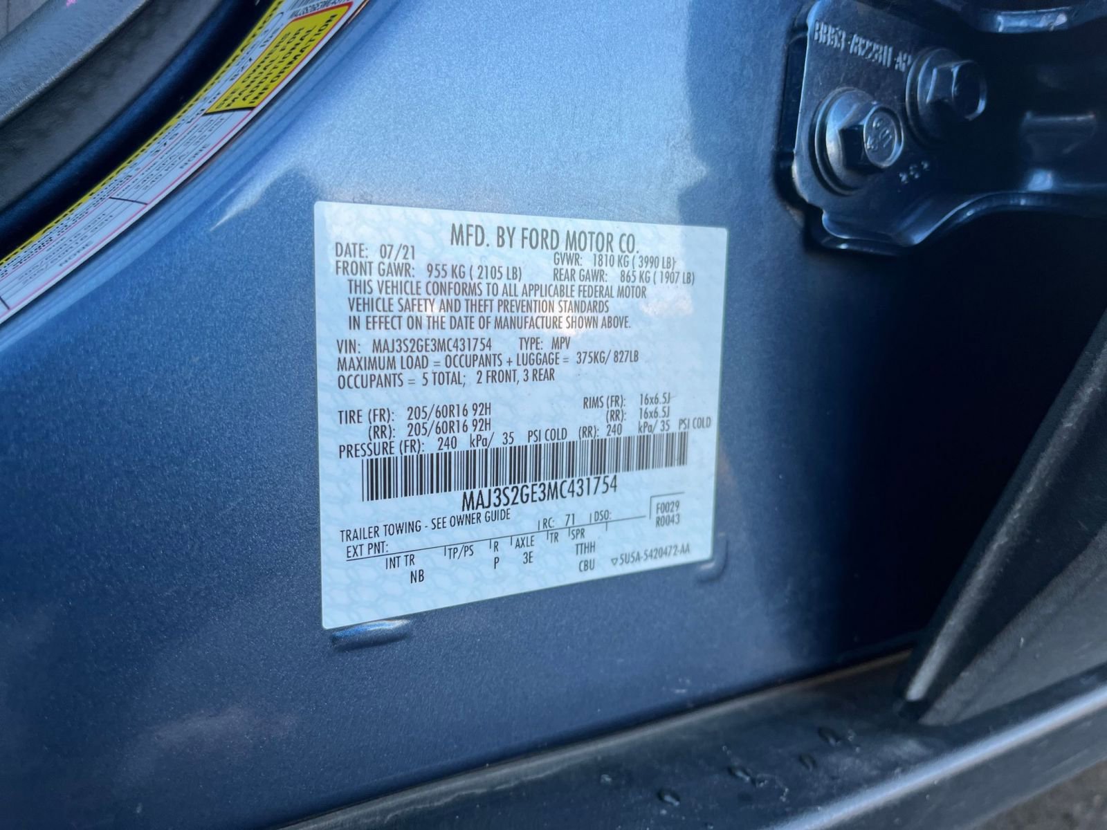 Used 2021 Ford EcoSport SE image 27