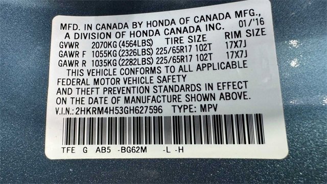 Used 2016 Honda CR-V EX image 36