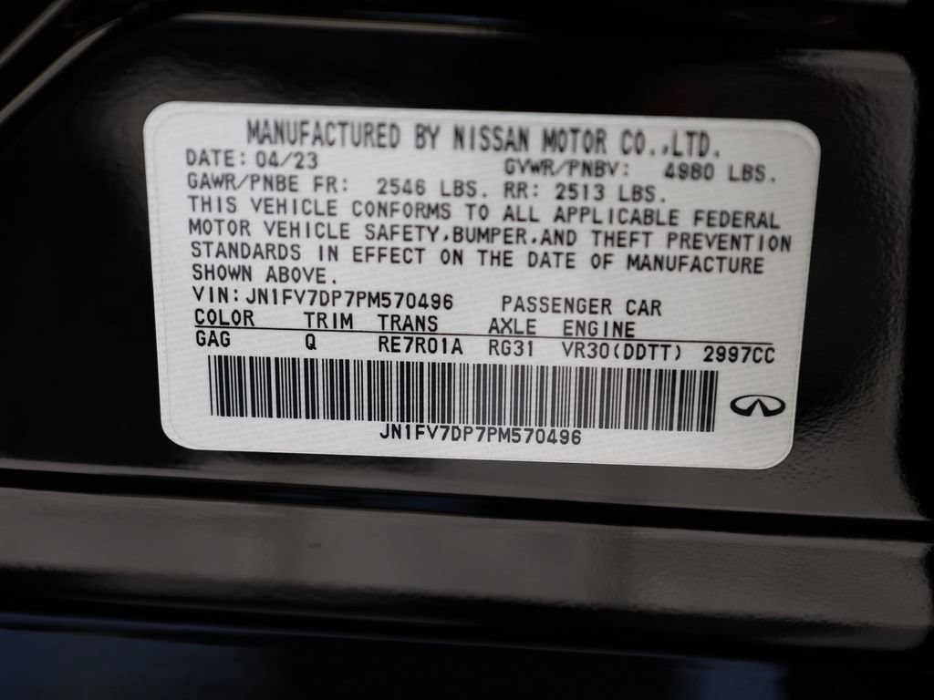 Certified 2023 INFINITI Q50 Red Sport 400 RWD image 44