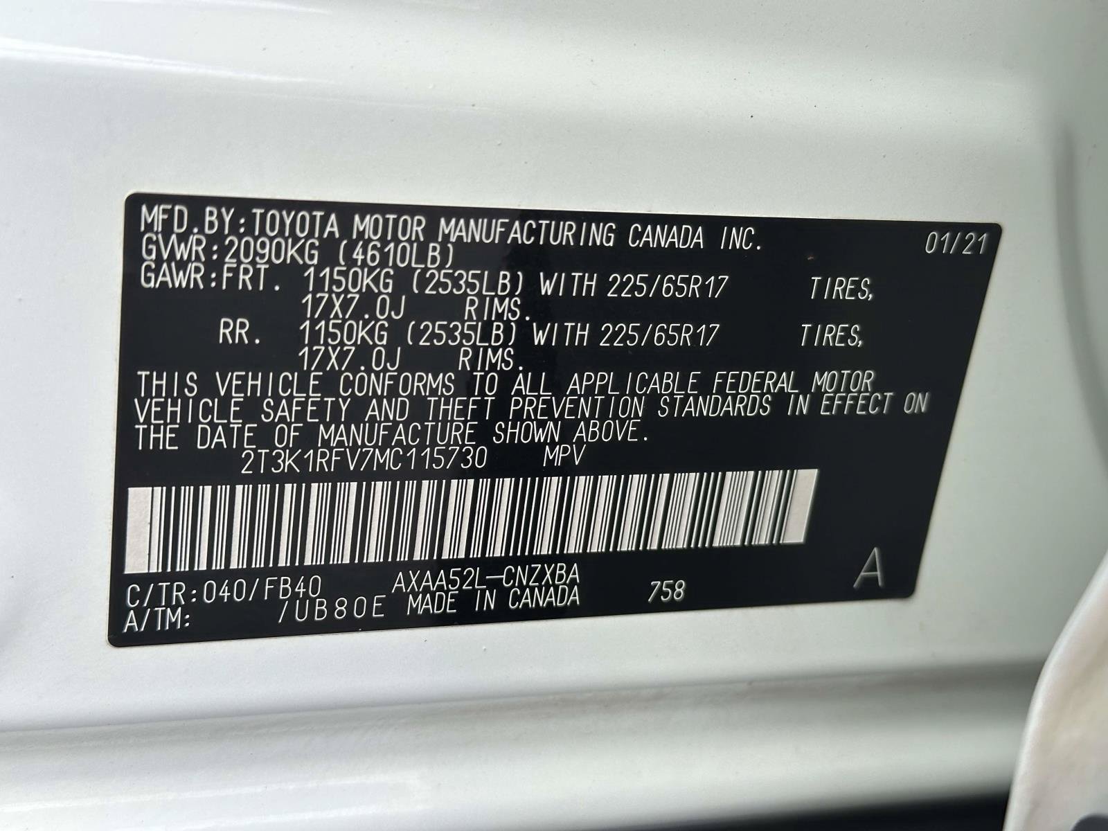 Used 2021 Toyota RAV4 LE FWD image 28