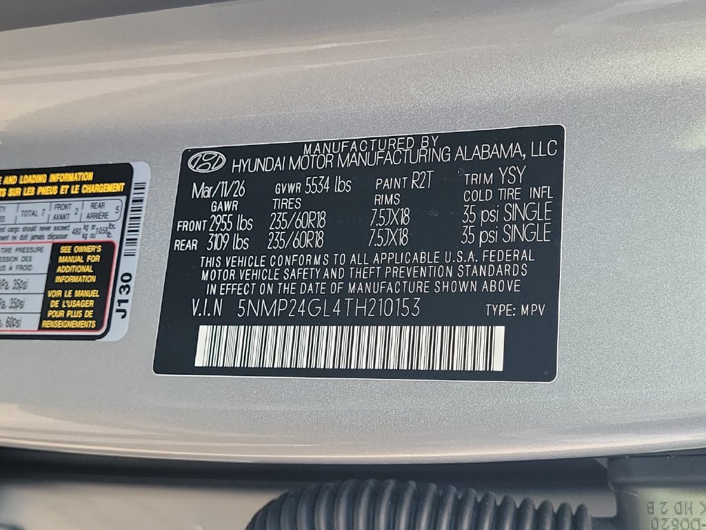 Certified 2026 Hyundai Santa Fe SEL FWD image 25