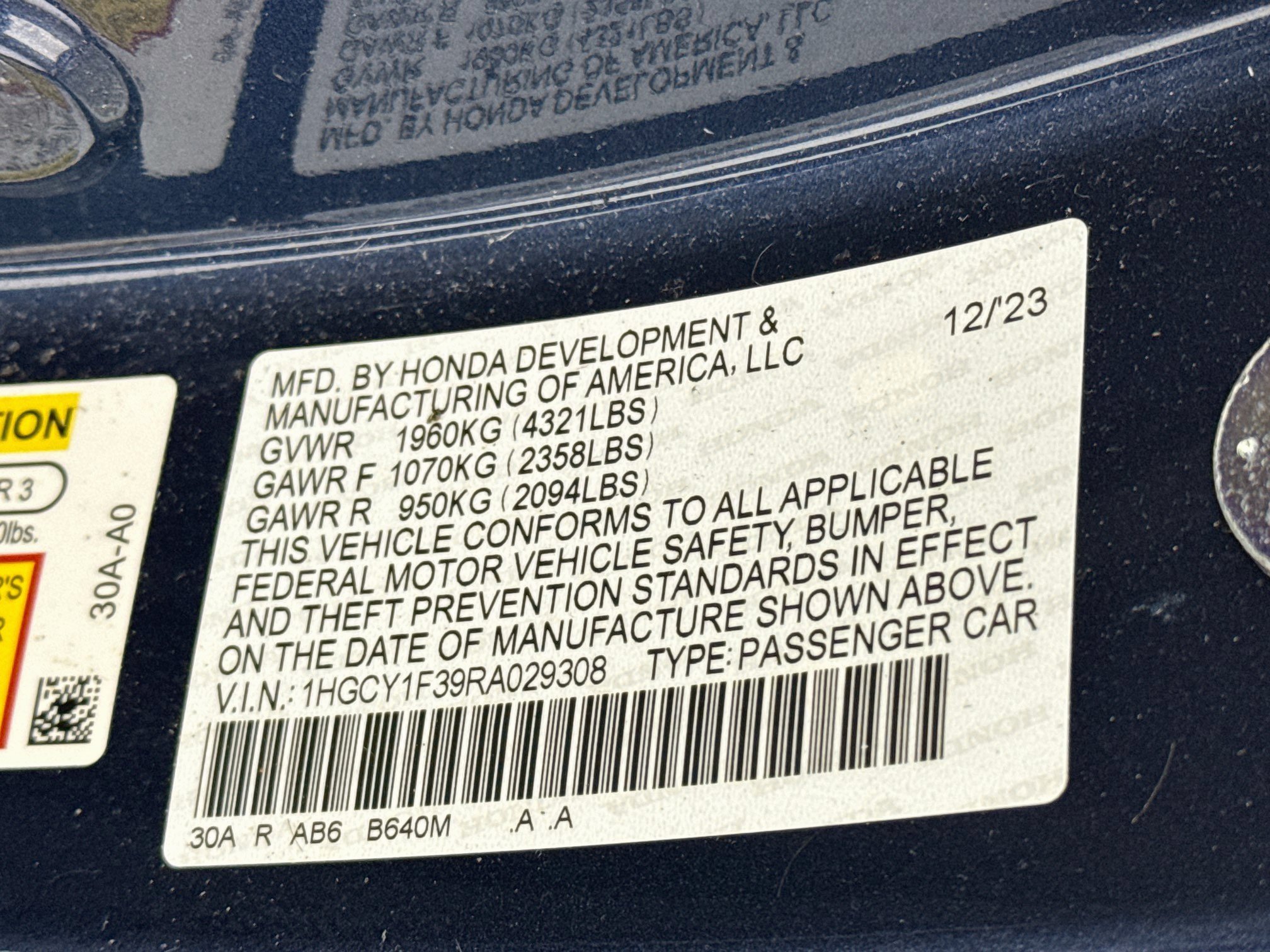 Certified 2024 Honda Accord EX image 31