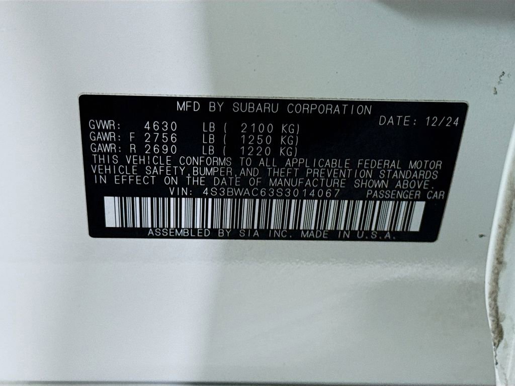 Certified 2025 Subaru Legacy Premium AWD/4WD image 34