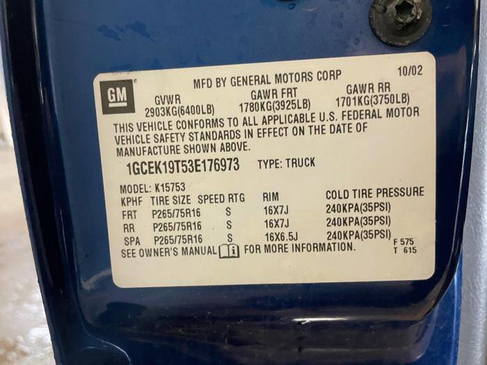 Used 2003 Chevrolet Silverado 1500 LS w/ Off-Road Package image 39