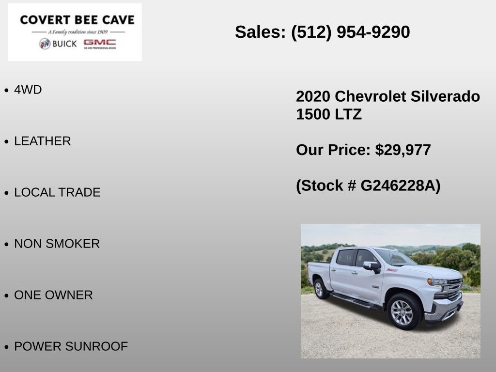 Used 2020 Chevrolet Silverado 1500 LTZ w/ LTZ Texas Edition AWD/4WD image 6