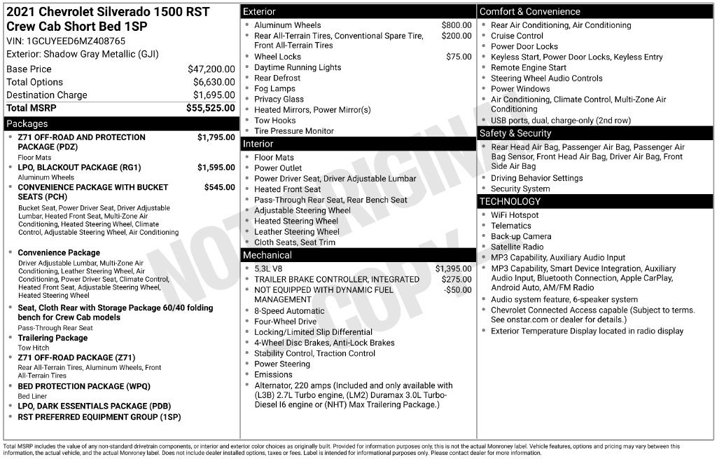 Used 2021 Chevrolet Silverado 1500 RST AWD/4WD image 29