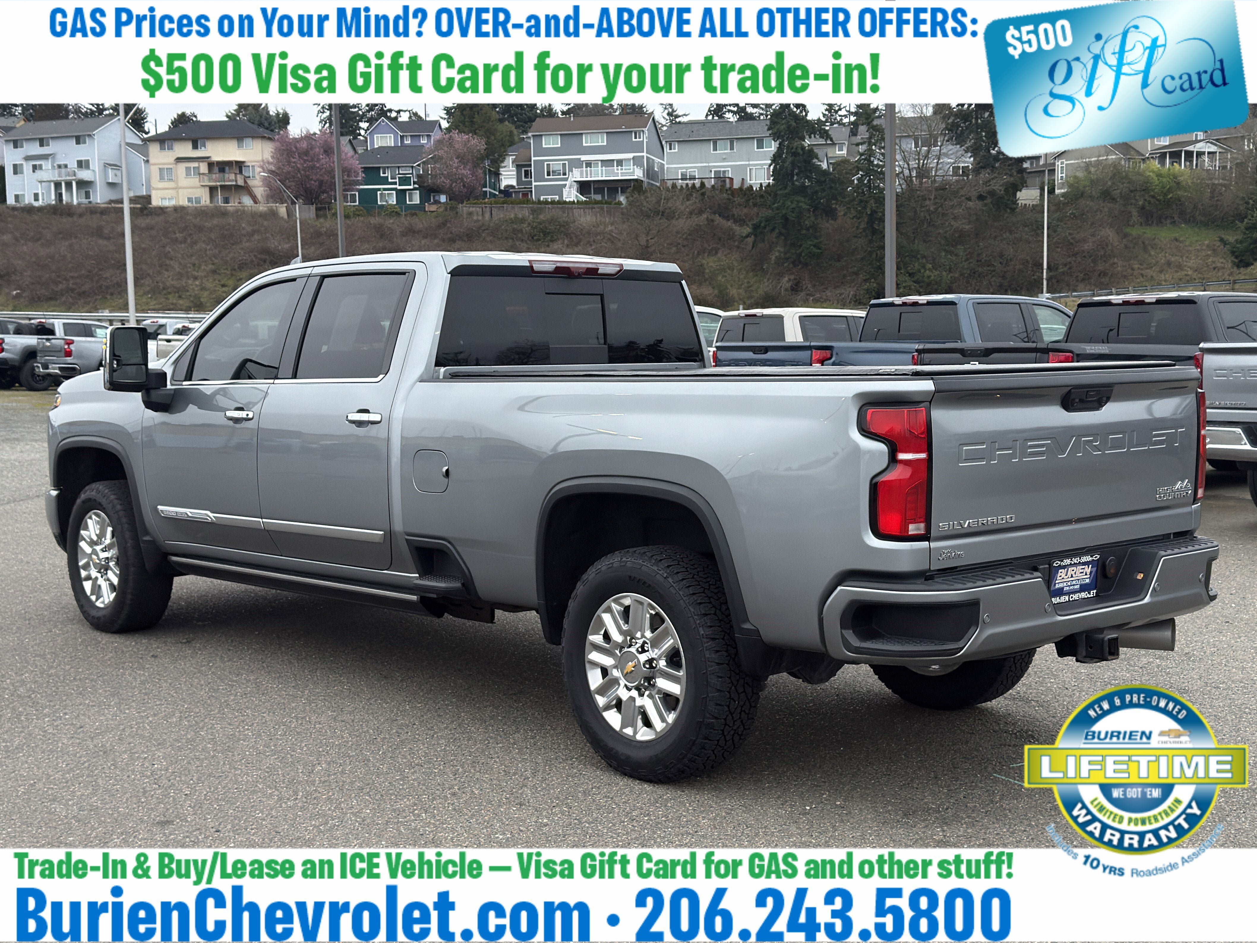 Used 2024 Chevrolet Silverado 3500 High Country w/ High Country Premium Package AWD/4WD image 3